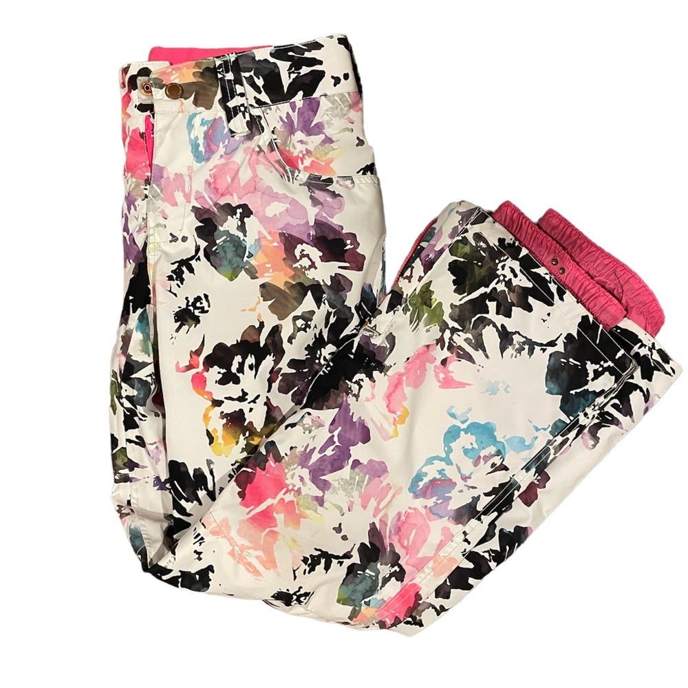 Multi colored snowboard pants aperture